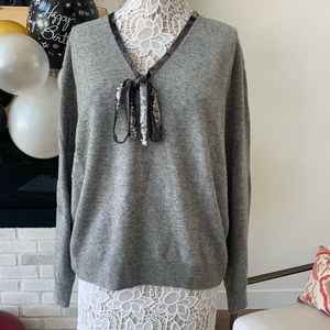 J. Crew sequin tie top
